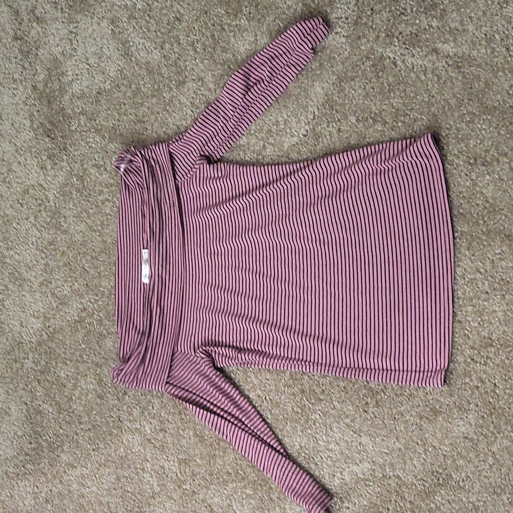 Pink and Black Blouse